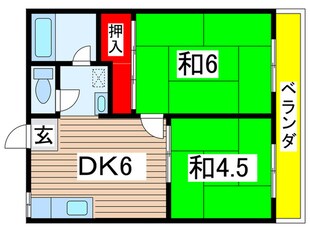 滝内パナハイツⅡの物件間取画像